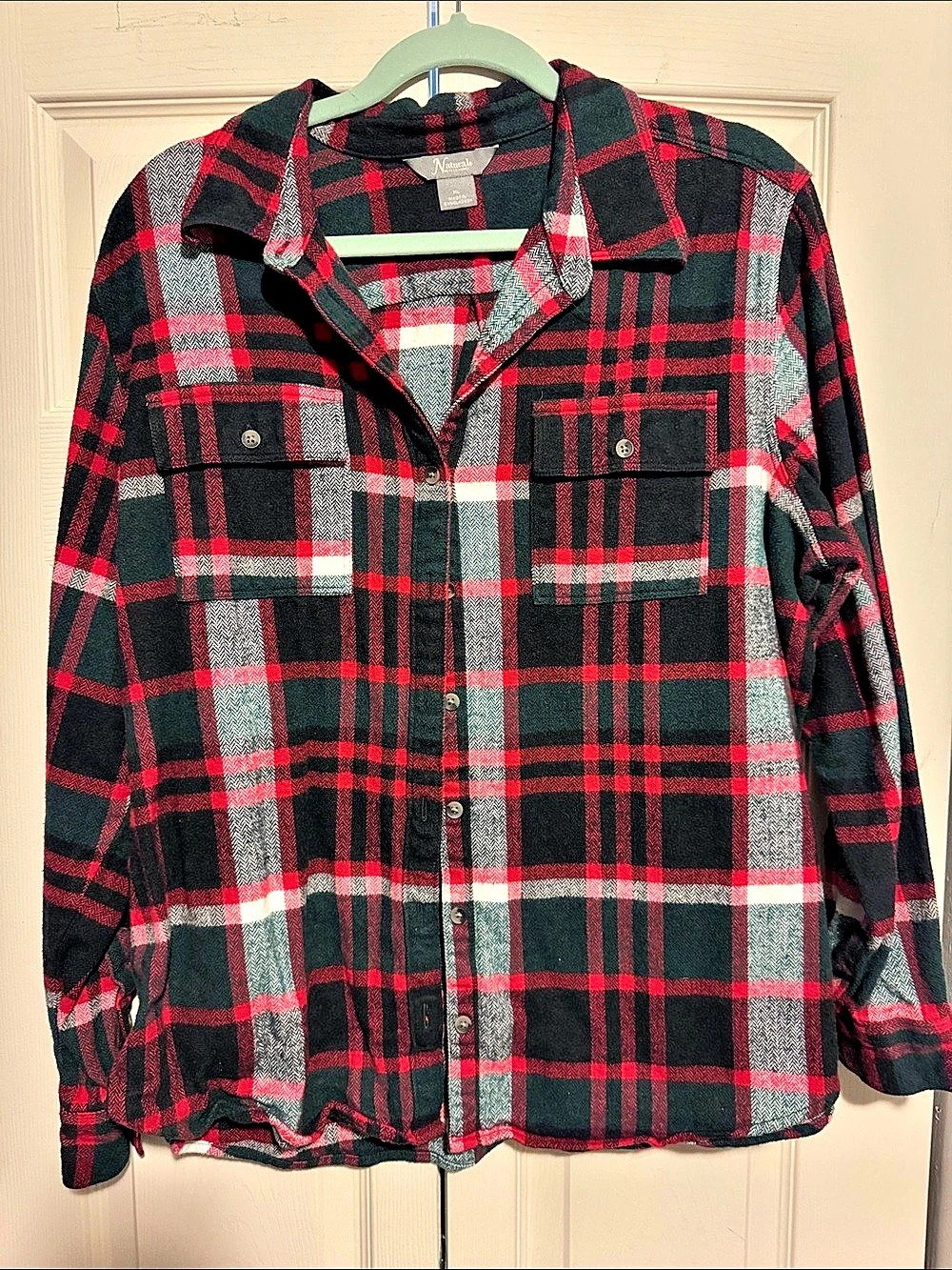 Natural Reflections Plaid Button Down Shirt